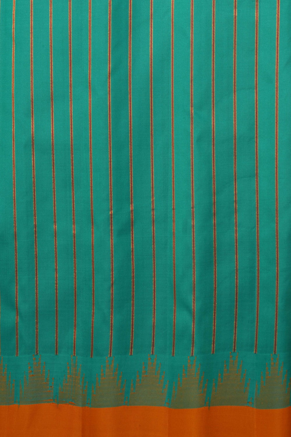Image of Gadwal Silk Sea Green Saree